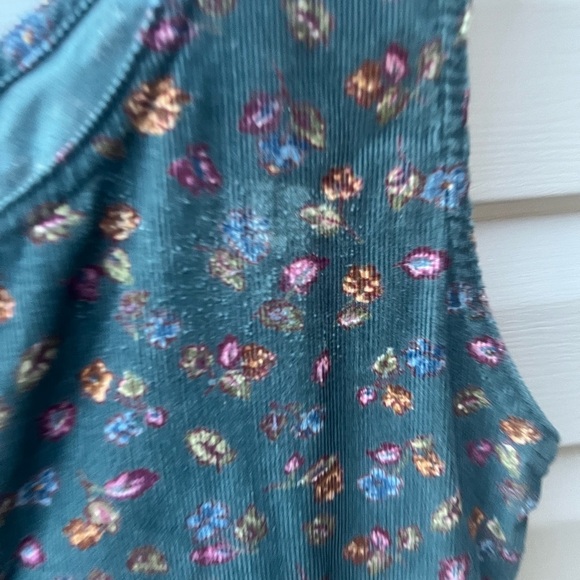 Vintage LL bean Floral Sleeveless jumper  - Green size 6P - Picture 2 of 12